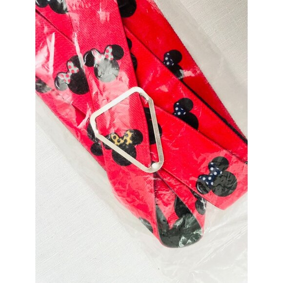 Disney Minnie Mouse Suspenders Womens One Size Red Clip End - Picture 5 of 12